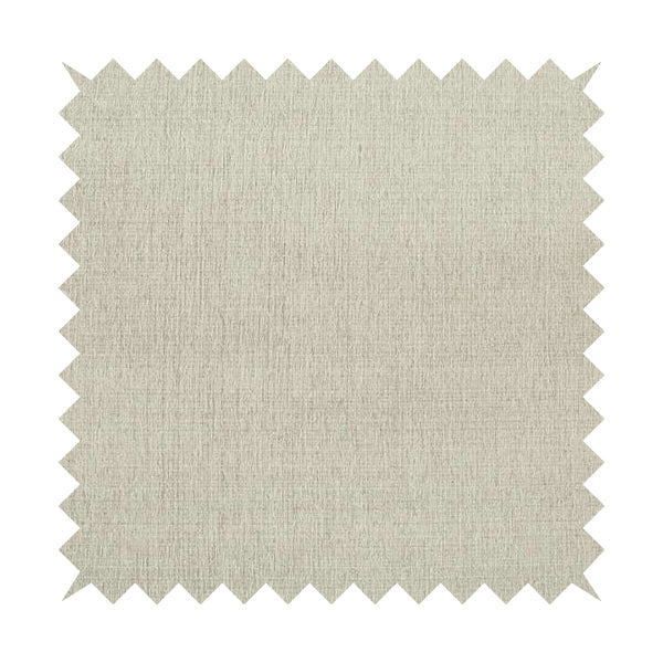 Rumba Plain Chenille Fabric In White Colour Furnishing Fabrics JO-110 - Made To Measure Curtains