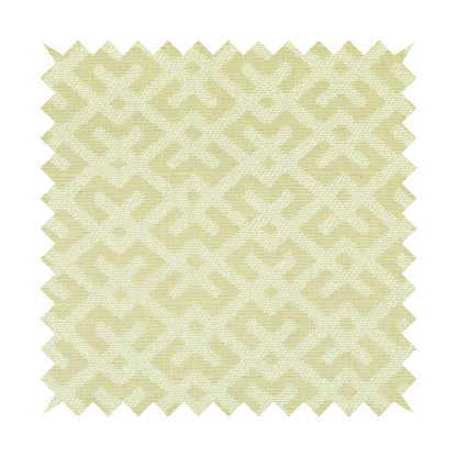 Cream Beige Colour Modern Pattern Soft Chenille Upholstery Fabric JO-1113 - Made To Measure Curtains