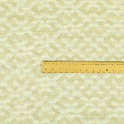 Cream Beige Colour Modern Pattern Soft Chenille Upholstery Fabric JO-1113 - Made To Measure Curtains