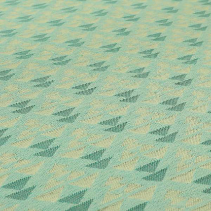 Arrow Geometric Blue White Colour Chenille Upholstery Fabric JO-1123