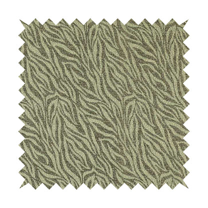 Striped Inspired Pattern Chenille Material Brown Cream Colour Upholstery Fabric JO-1135 - Roman Blinds