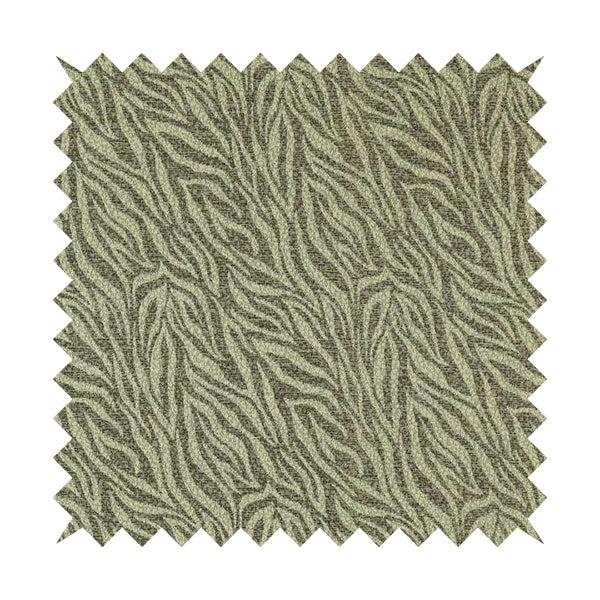 Striped Inspired Pattern Chenille Material Brown Cream Colour Upholstery Fabric JO-1135 - Made To Measure Curtains