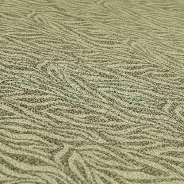 Striped Inspired Pattern Chenille Material Brown Cream Colour Upholstery Fabric JO-1135 - Roman Blinds