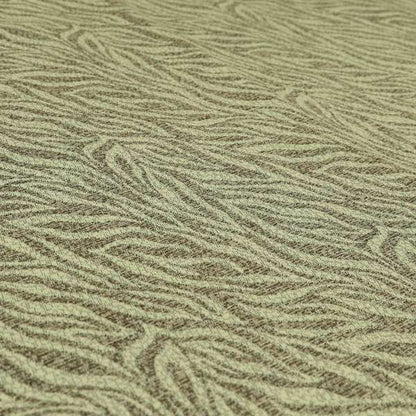 Striped Inspired Pattern Chenille Material Brown Cream Colour Upholstery Fabric JO-1135 - Roman Blinds