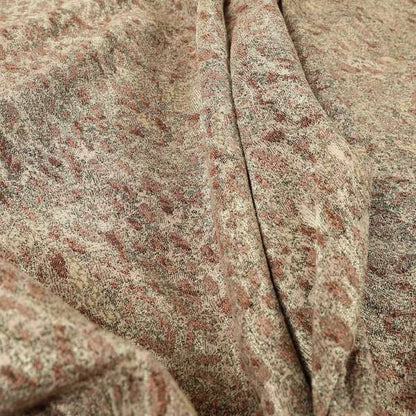 Abstract Pattern Pink Shine Effect Colour Chenille Upholstery Fabric JO-1142