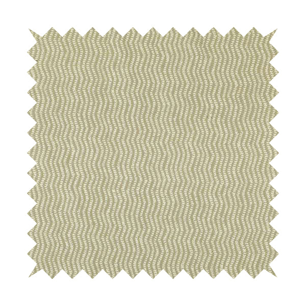 Cream Gold Colour Textured Vertical Striped Pattern Soft Chenille Upholstery Fabric JO-1147