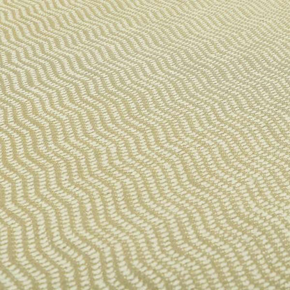 Cream Gold Colour Textured Vertical Striped Pattern Soft Chenille Upholstery Fabric JO-1147 - Roman Blinds