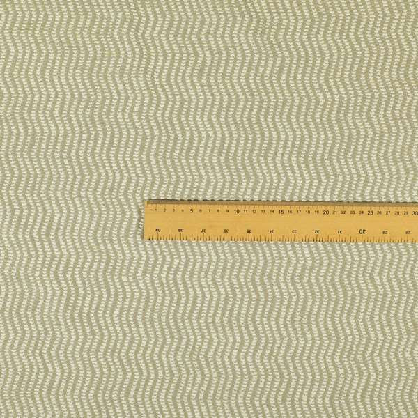 Cream Gold Colour Textured Vertical Striped Pattern Soft Chenille Upholstery Fabric JO-1147 - Handmade Cushions
