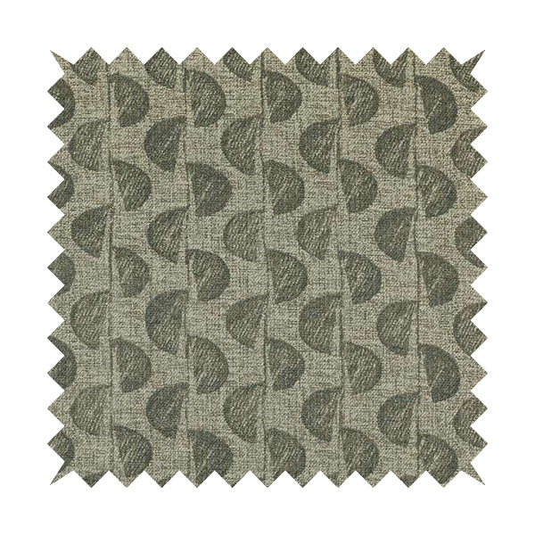 Grey Brown Coloured Vertical Pattern Chenille Furnishing Upholstery Fabric JO-1162 - Made To Measure Curtains