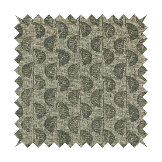 Grey Brown Coloured Vertical Pattern Chenille Furnishing Upholstery Fabric JO-1162