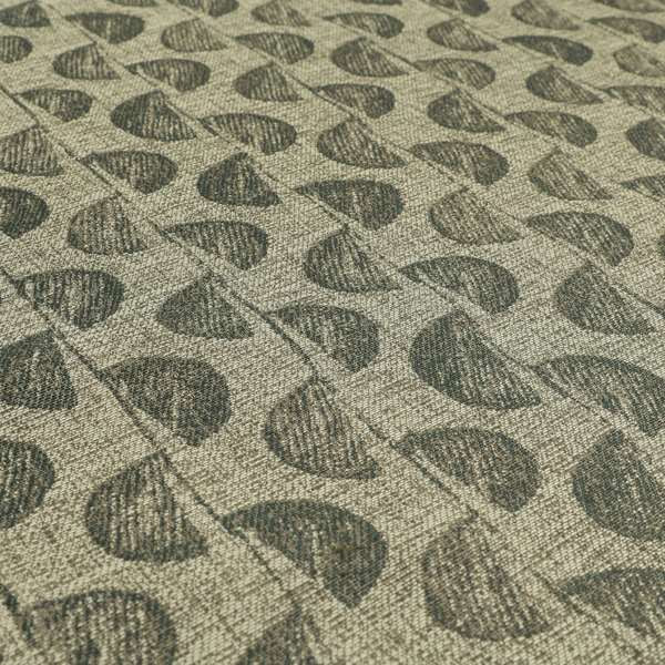 Grey Brown Coloured Vertical Pattern Chenille Furnishing Upholstery Fabric JO-1162