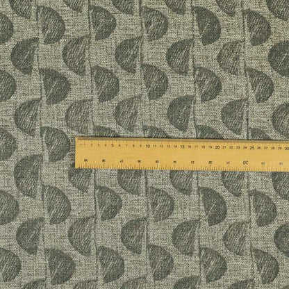 Grey Brown Coloured Vertical Pattern Chenille Furnishing Upholstery Fabric JO-1162 - Roman Blinds