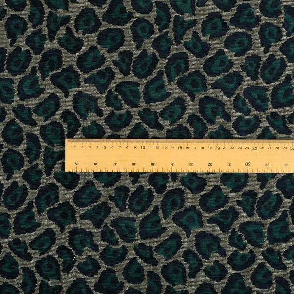 Geometric Abstract Pattern Silver Blue Colour Chenille Upholstery Fabric JO-1172 - Roman Blinds