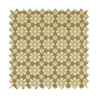 Floral Blossom Pattern In Natural Cream Colour Chenille Upholstery Fabric JO-1181 - Roman Blinds