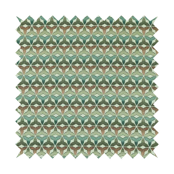 Colourful Geometric Pattern Chenille Upholstery Furnishing Fabric JO-1185 - Handmade Cushions