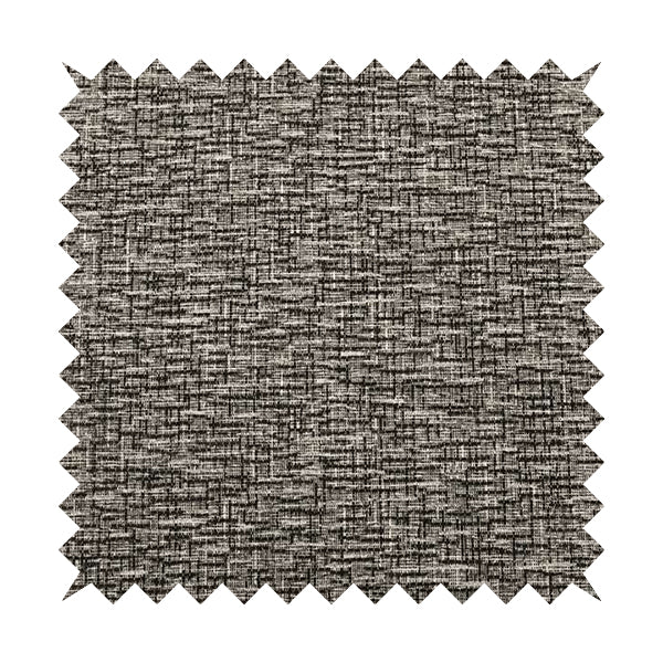 Grantham Soft Textured Woven Chenille Fabric In Black Colour JO-119