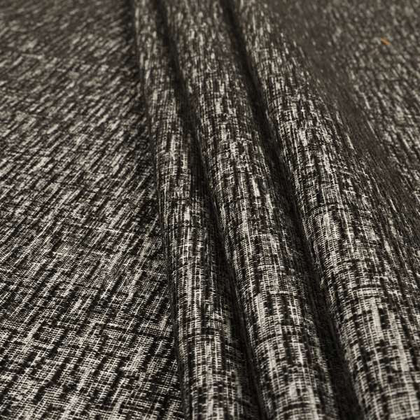 Grantham Soft Textured Woven Chenille Fabric In Black Colour JO-119 - Roman Blinds