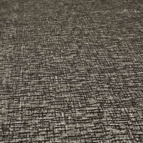 Grantham Soft Textured Woven Chenille Fabric In Black Colour JO-119