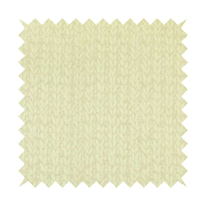 Spike Flower Theme Pattern Cream Colour Soft Chenille Furnishing Fabric JO-1191 - Roman Blinds