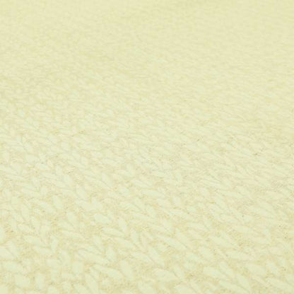 Spike Flower Theme Pattern Cream Colour Soft Chenille Furnishing Fabric JO-1191 - Made To Measure Curtains