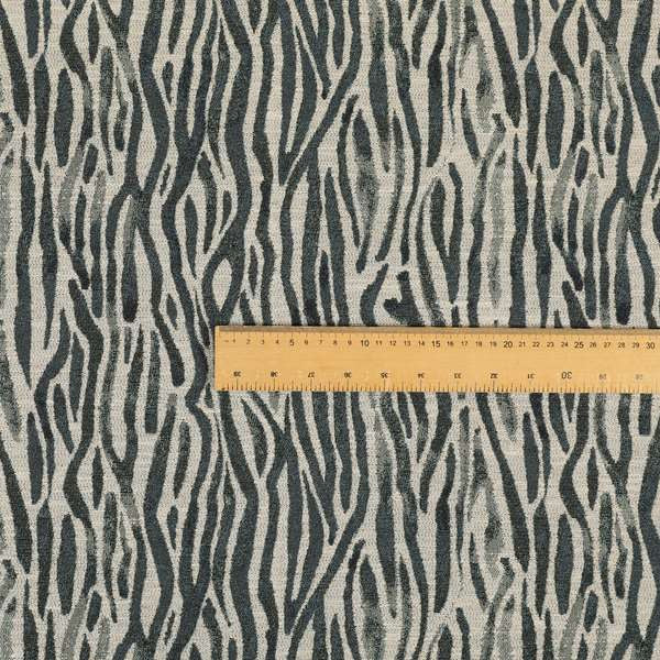 Vertically Striped Pattern Chenille Upholstery Furnishing Fabric JO-1210 - Made To Measure Curtains