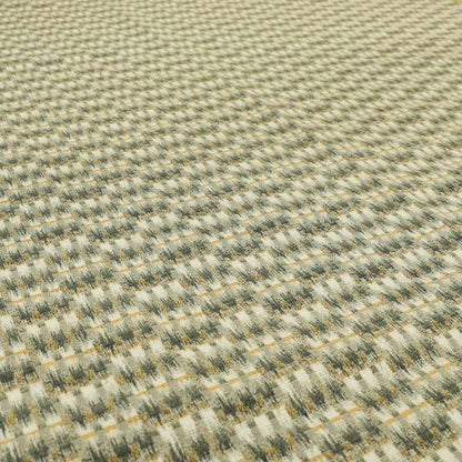 Grey Orange Abstract Pattern Woven Jacquard Soft Chenille Upholstery Fabric JO-1213 - Roman Blinds