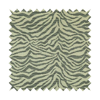 Animal Inspired Striped Zebra Pattern Grey Beige Colour Chenille Furnishing Upholstery Fabric JO-1216 - Made To Measure Curtains