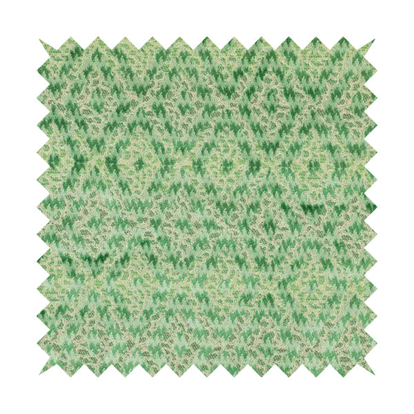 Green Colour Raised Velvet Abstract Diamond Pattern Upholstery Fabric JO-1226 - Roman Blinds