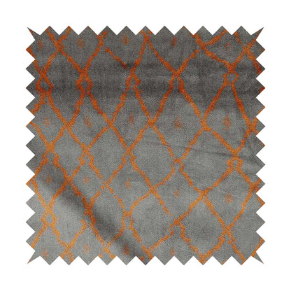 Orange Soft Shiny Violet Purple Background Colour Pattern Soft Velvet Upholstery Fabric JO-1229 - Roman Blinds