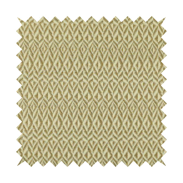 Uniformed Geometric Pattern Theme Beige Colour Pattern Chenille Jacquard Fabric JO-1237 - Roman Blinds