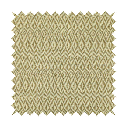 Uniformed Geometric Pattern Theme Beige Colour Pattern Chenille Jacquard Fabric JO-1237 - Made To Measure Curtains