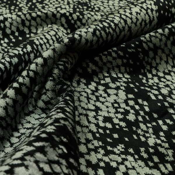 Camouflage Pattern Black Grey Colour Quality Thick Velvet Upholstery Fabric JO-1264 - Handmade Cushions