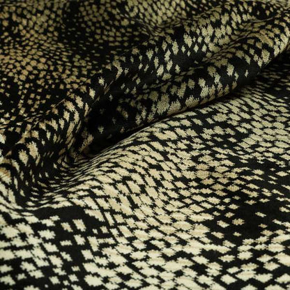 Camouflage Pattern Black Brown Colour Quality Thick Velvet Upholstery Fabric JO-1265 - Roman Blinds