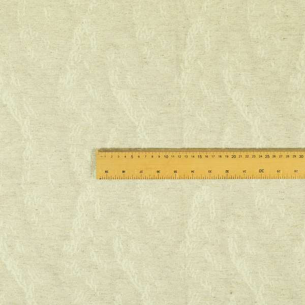 White Beige Colour Abstract Semi Plain Pattern Furnishing Upholstery Fabric JO-1269 - Made To Measure Curtains