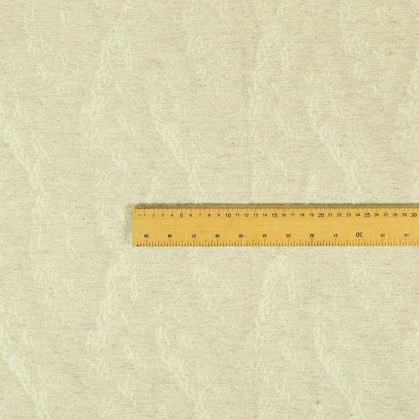 White Beige Colour Abstract Semi Plain Pattern Furnishing Upholstery Fabric JO-1269