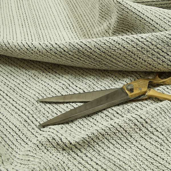 Gloria Plain Textured Chenille Upholstery Fabric In Cream Colour JO-127