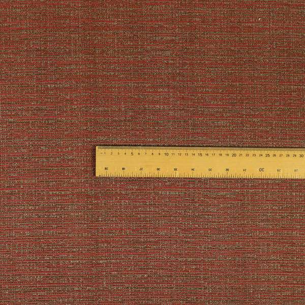 Red Burgundy Colour Shade Colour Horizontal Striped Pattern Furnishing Upholstery Fabric JO-1270 - Made To Measure Curtains