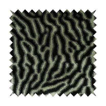 Black Background With Silver Colour Abstract Pattern Heavy Quality Velvet Upholstery Fabric JO-1273 - Roman Blinds