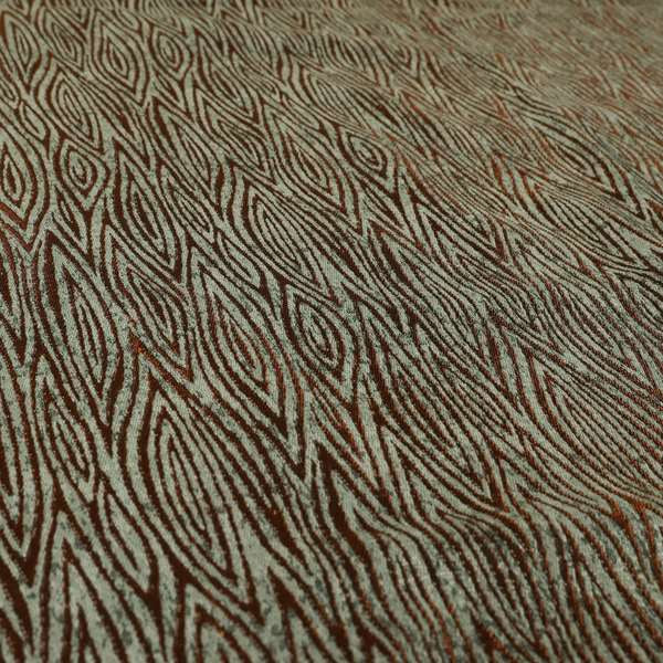 Striped Stripes Theme Pattern Grey Orange Shine Furnishing Upholstery Fabric JO-1276 - Handmade Cushions