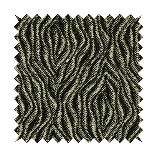 Tree Bark Pattern Black Colour Soft Chenille Upholstery Fabric JO-1284