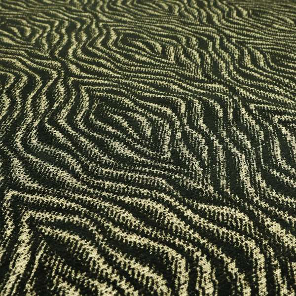 Tree Bark Pattern Black Colour Soft Chenille Upholstery Fabric JO-1284