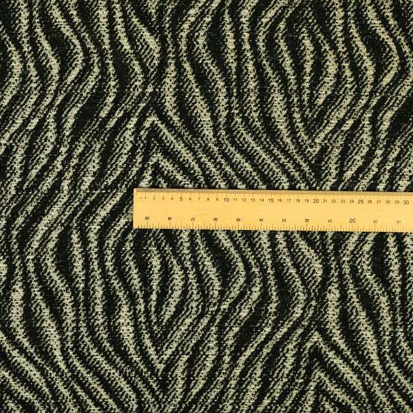 Tree Bark Pattern Black Colour Soft Chenille Upholstery Fabric JO-1284 - Roman Blinds