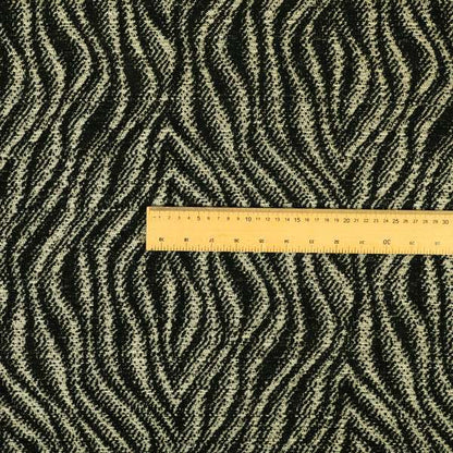 Tree Bark Pattern Black Colour Soft Chenille Upholstery Fabric JO-1284 - Roman Blinds