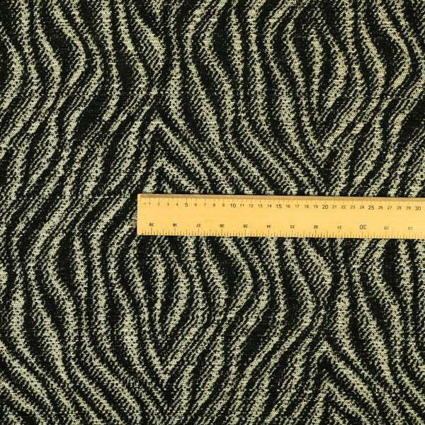 Tree Bark Pattern Black Colour Soft Chenille Upholstery Fabric JO-1284 - Handmade Cushions