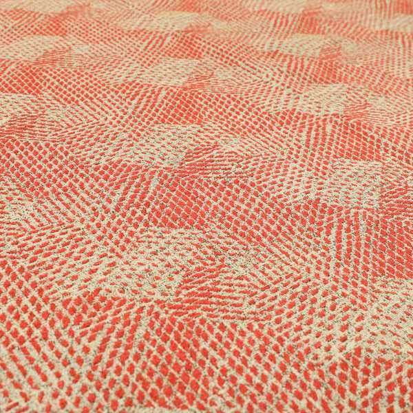 Red Grey Coloured Abstract Pattern Furnishing Upholstery Fabric JO-1296 - Handmade Cushions