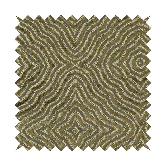 Brown Colour Geometric Abstract Pattern Furnishing Velvet Upholstery Fabric JO-1298