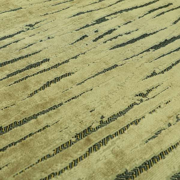 Abstract Pattern In Golden Brown Velvet Material Furnishing Upholstery Fabric JO-1301 - Roman Blinds