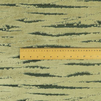 Abstract Pattern In Golden Brown Velvet Material Furnishing Upholstery Fabric JO-1301