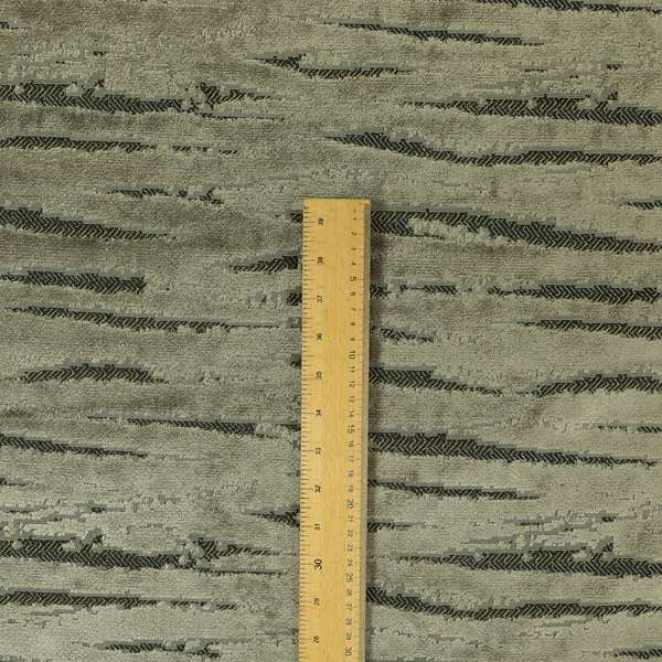 Abstract Pattern In Grey Velvet Material Furnishing Upholstery Fabric JO-1302