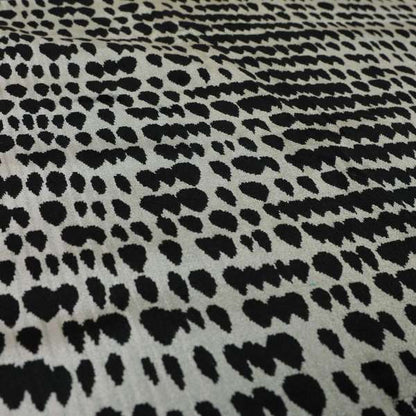 Black Grey Colour Abstract Geometric Pattern Heavy Quality Velvet Upholstery Fabric JO-1305 - Roman Blinds